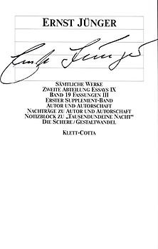 Sämtliche Werke. Werkausgabe in 22 Bänden, komplett / Supplement-Ausgabe (Sämtliche Werke. Werkausgabe in 22 Bänden, Bd. ?)