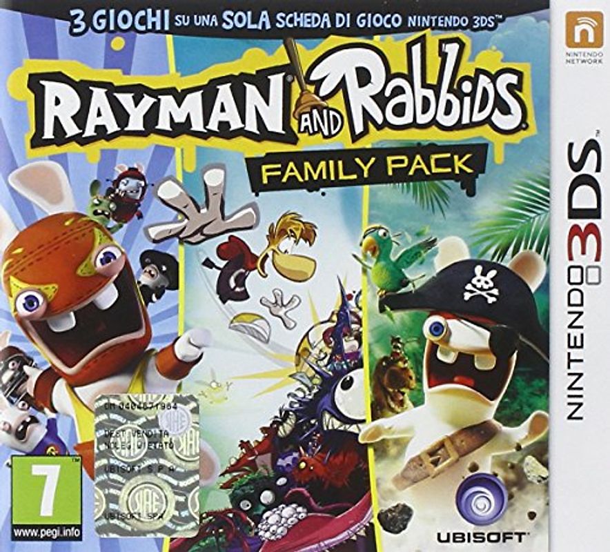 Ubisoft Sw 3DS 67453 Rabbids & Rayman FamilyPack Nintendo 3DS