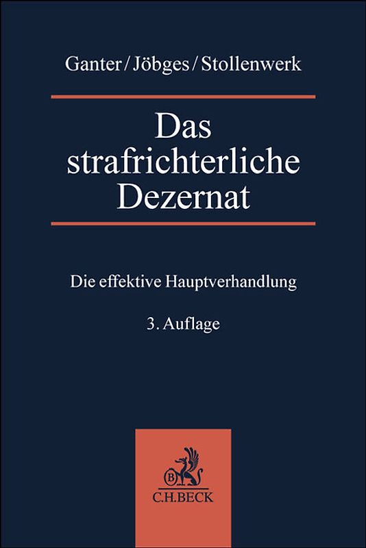 Das strafrichterliche Dezernat