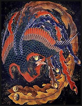 Hokusai Phoenix Sketchbook: Katsushika Hokusai Phoenix Journal 8.5" X 11" Personalized Artist Sketchbook 109 Blank Pages For Sketching Drawing and ... Blank Paper For Drawing Sketchbook (Handbook)