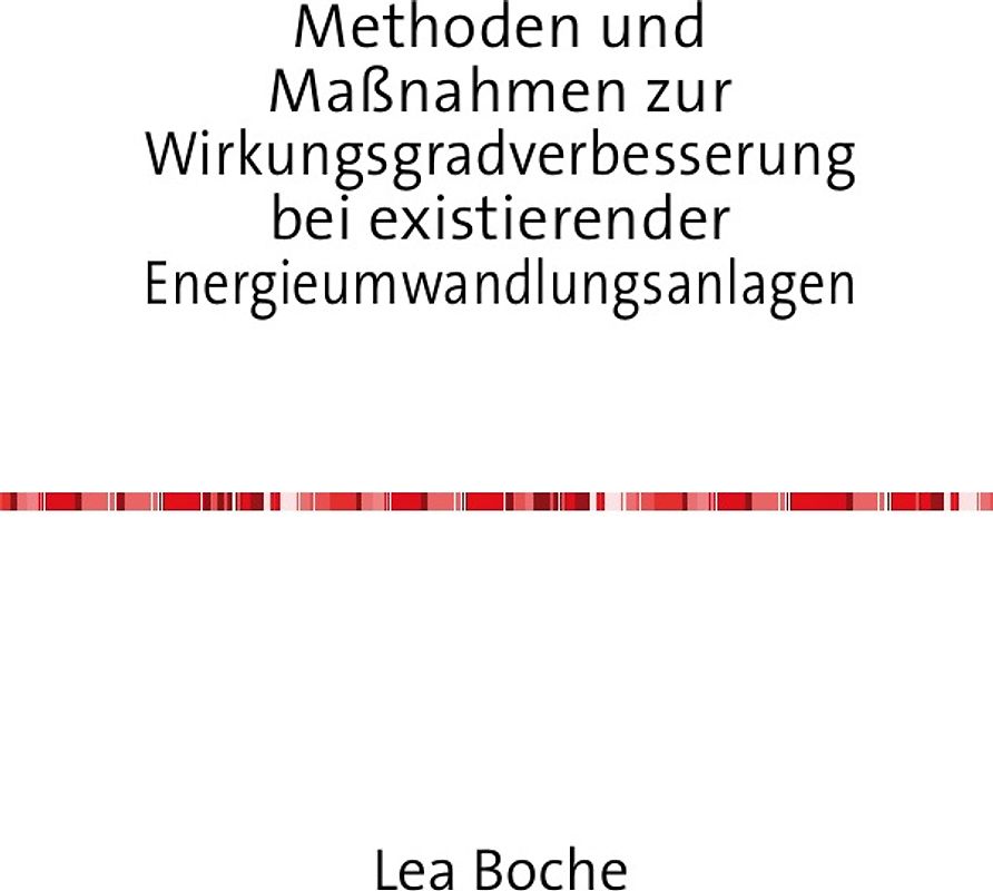 Methoden und Maßnahmen zur Wirkungsgradverbesserung bei existierender Energieumwandlungsanlagen
