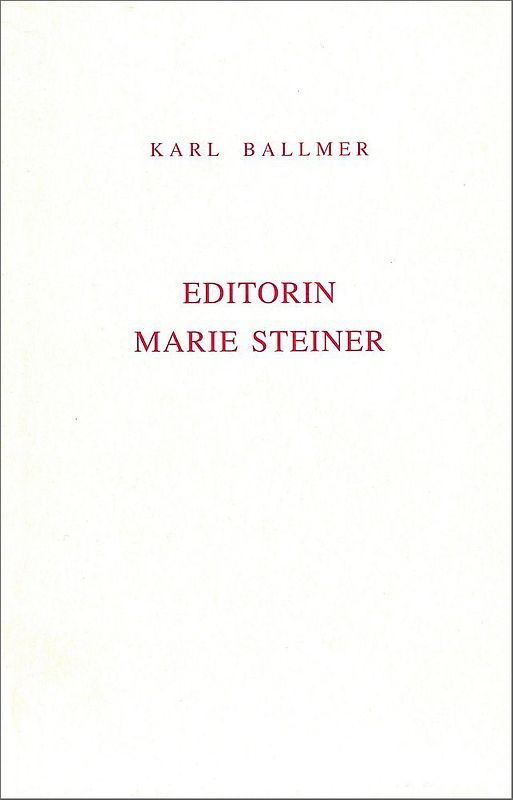 Editorin Marie Steiner