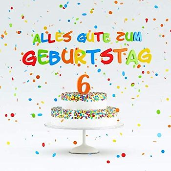 Alles Gute Zum Geburtstag: Kindergeburtstag Gästebuch zum Eintragen - 6. Geburtstag