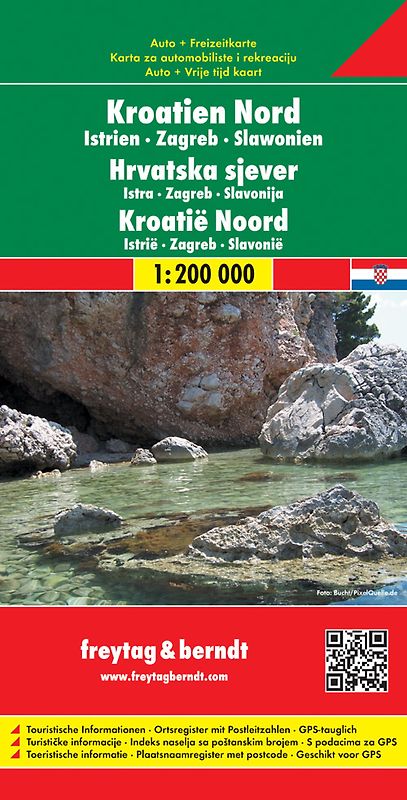 freytag & berndt Straßenkarte Kroatien Nord 1:200.000