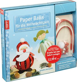 Kreativ-Set: Paper Balls für die Weihnachtszeit