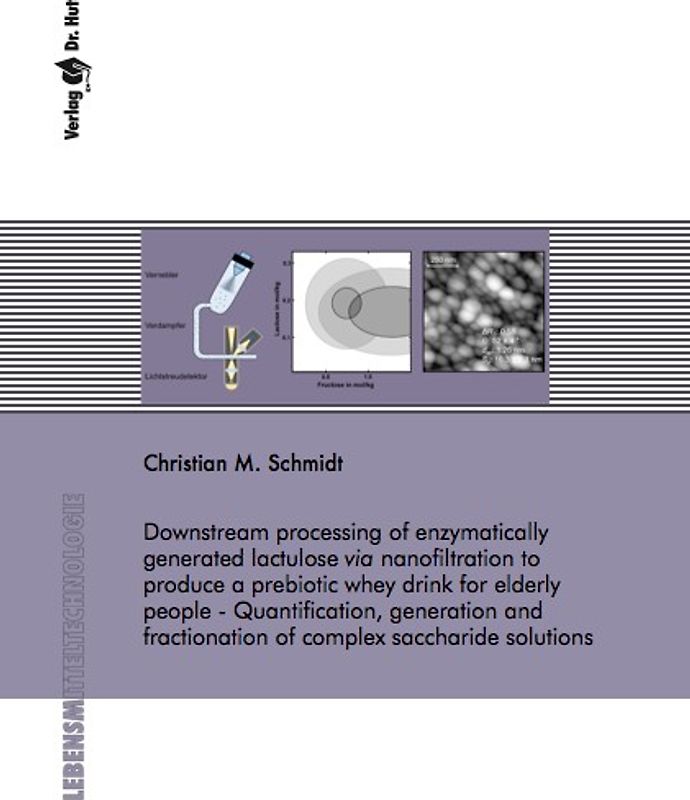 Downstream processing of enzymatically generated lactulose via nanofiltration to produce a prebiotic whey drink for elderly people - Quantification, generation and fractionation of complex saccharide solutions