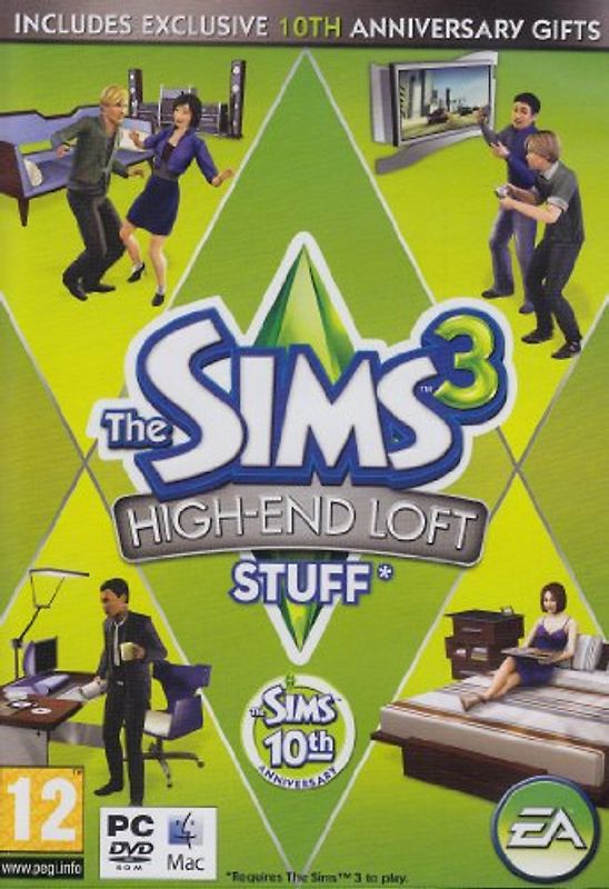 Die Sims 3: High-End Loft Stuff [AddOn, Internationale Version] PC Spiele