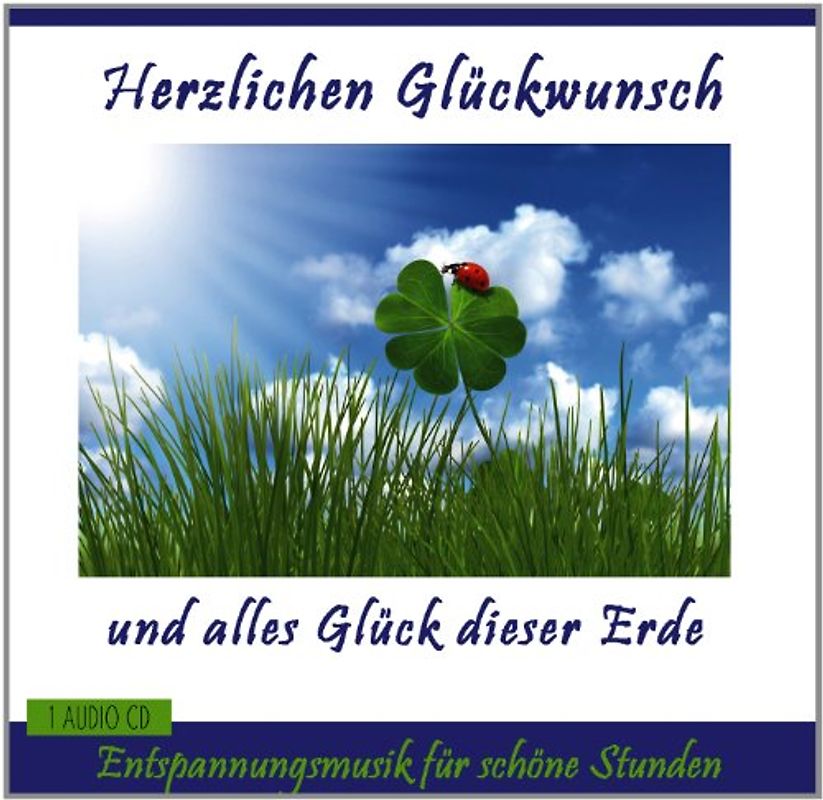 Entspannung.com Verlag Thomas Rettenmaier - Herzlichen Glückwunsch und alles Glück dieser Erde - Geburtstagsgeschenk - Geschenk klein für Frauen und Männer