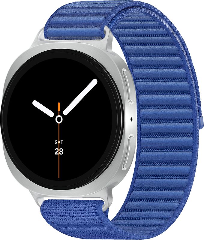 Samsung Galaxy Watch8 44 mm Boîtier aluminium argent sur Confort S/M bleu nuit [Wi-Fi + 4G]