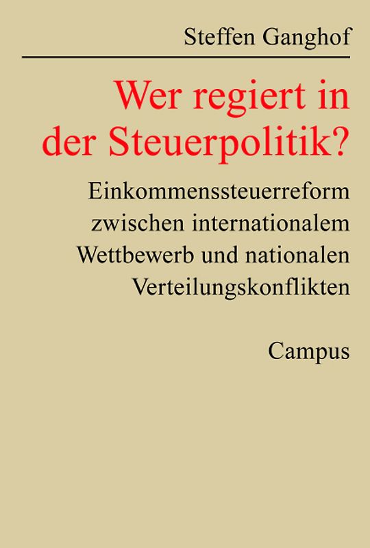 Wer regiert in der Steuerpolitik?