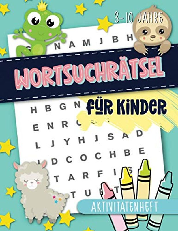 Wortsuchrätsel für Kinder: Aktivitätenheft: 3-10 Jahre