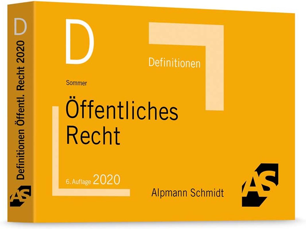 Definitionen Öffentliches Recht