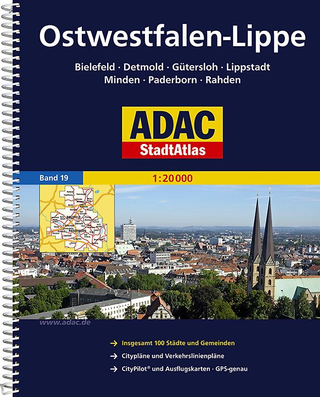 ADAC Stadtatlas Ostwestfalen-Lippe 1:20.000