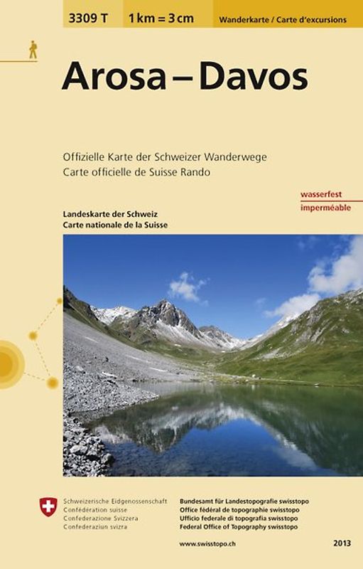 3309T Arosa - Davos Wanderkarte