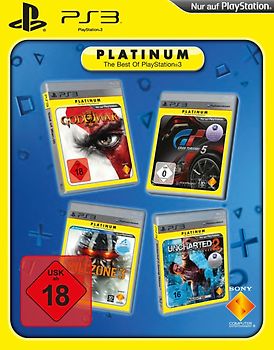 Quattro Pack [God of War III, Gran Turismo 5, Killzone 3, Uncharted 2: Among Thieves, Platinum] PlayStation 3