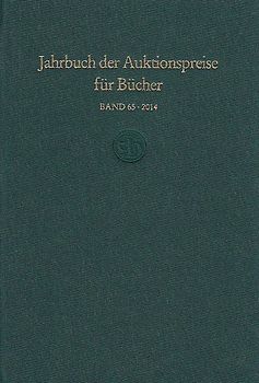 Jahrbuch der Auktionspreise für Bücher, Handschriften und Autographen (Buch + Online)