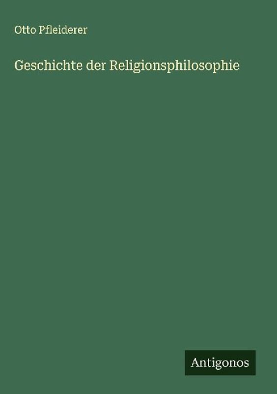Geschichte der Religionsphilosophie