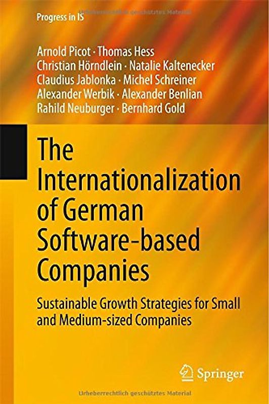The Internationalization of German Software-based Companies