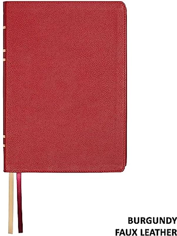 Lsb Giant Print Reference Edition, Paste-Down Burgundy Faux Leather
