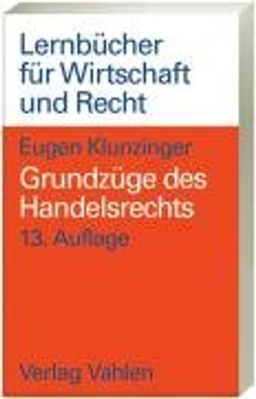 Grundzüge des Handelsrechts