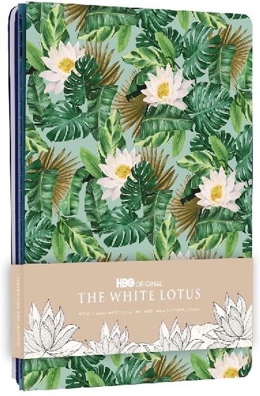 The White Lotus Sewn Notebook Collection (Set of 3)