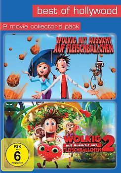 Best of Hollywood/2 Movie Collection: Wolkig mit Aussicht auf Fleischbällchen/Wolkig mit Aussicht auf Fleischbällchen2 [2 DVDs] DVD