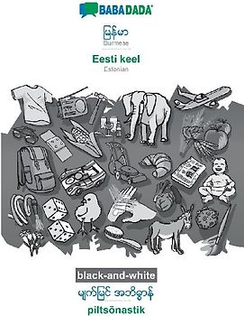 Burmese (in burmese script) - Eesti keel, visual dictionary, BW