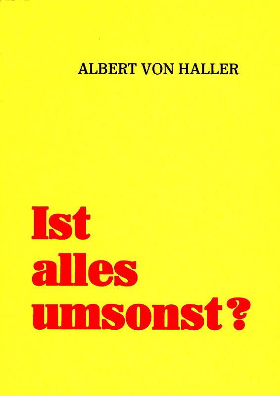 Ist alles umsonst?