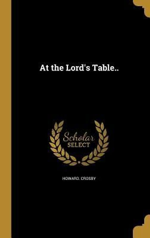 At the Lord's Table..