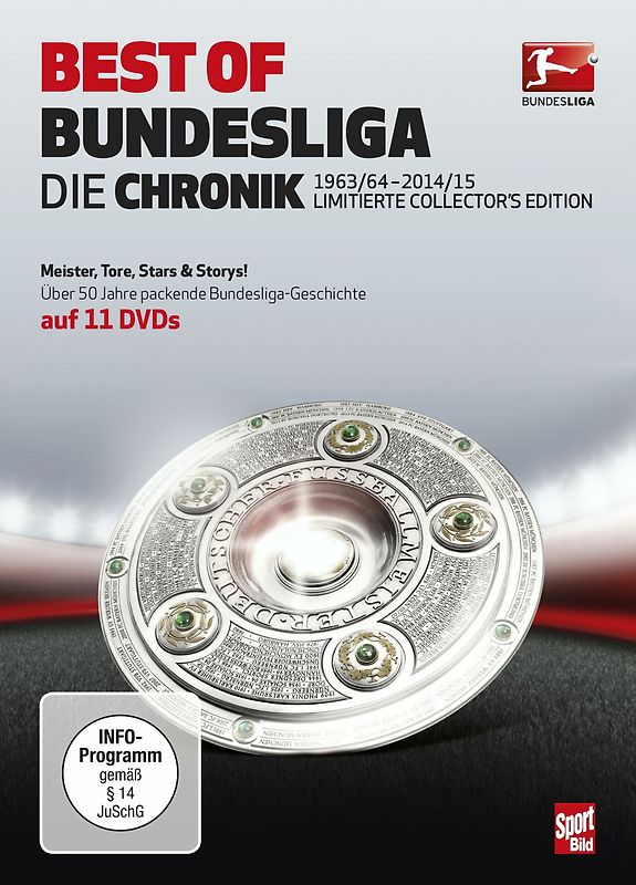 Best of Bundesliga - Die Chronik 1963-2015 (11-DVD-Box) [Limited Collector's Edition] DVD