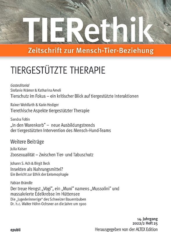 TIERethik (14.Jahrgang 2022/2)