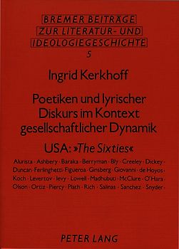 Poetiken und lyrischer Diskurs im Kontext gesellschaftlicher Dynamik
