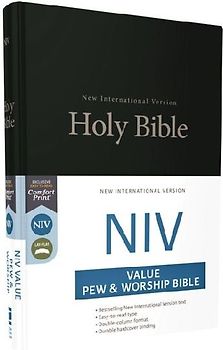 NIV, Value Pew and Worship Bible, Hardcover, Black