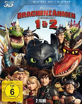 Drachenzähmen leicht gemacht 1 und 2 3D [2 Discs] 3D Blu-ray Disc