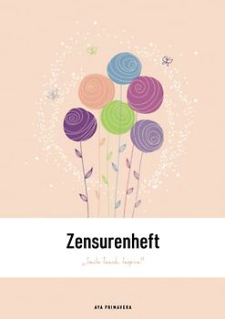 Zensurenheft – Smile Teach Inspire: Notenheft für Lehrer, A4 Doppelseiten mit übersichtlichen Notenlisten, "Little Butterflies"