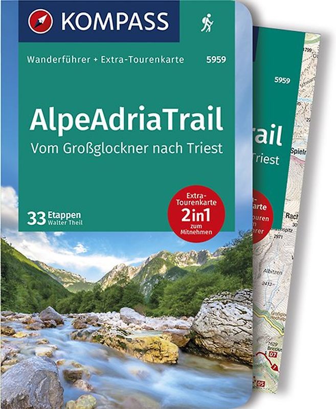 KOMPASS Wanderführer AlpeAdriaTrail, Vom Großglockner nachTriest
