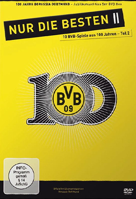 100 Jahre BVB - Nur die Besten ll, die besten Spiele aus 100 Jahren - Vol. 2 [5 DVDs] DVD