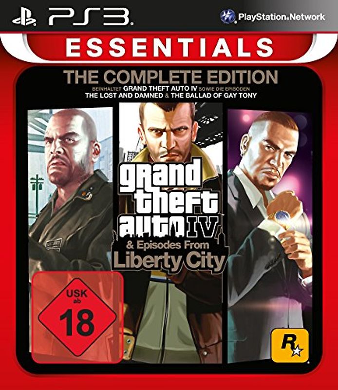 Grand Theft Auto IV [The Complete Edition, Essentials] PlayStation 3