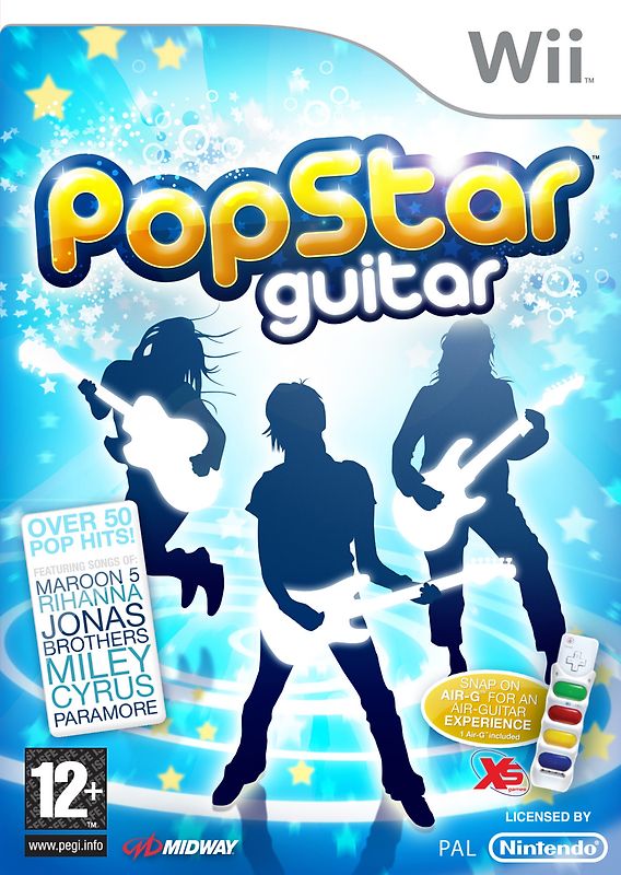 PopStar Guitar [nur Software] Nintendo Wii