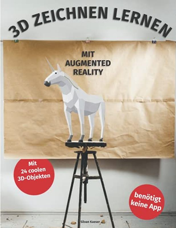 3D Zeichnen lernen mit Augmented Reality: Zeichnen lernen ab 10 Jahren – Zeichnen mit Bleistift – Zeichnen lernen Jugendliche (German Version)