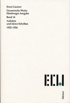 Aufsätze und kleine Schriften 1922–1926