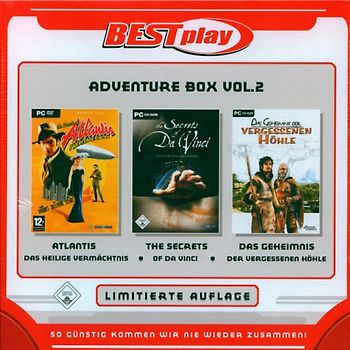 Best Play Adventure Box 2 incl. Atlantis, Secrets of Da Vinci, Geheimnis der vergessenen Höhle PC Spiele