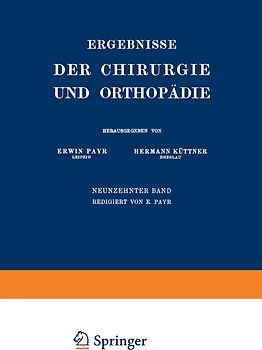 Ergebnisse der Chirurgie und Orthopädie
