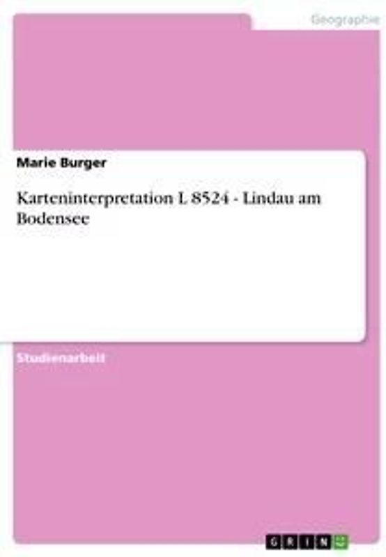 Karteninterpretation L 8524 - Lindau am Bodensee