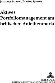 Aktives Portfoliomanagement am britischen Anleihenmarkt