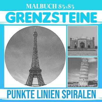 Grenzsteine Punkte Linien Spiralen Malbuch: Fördern Sie die Kreativität mit 30 gut ausgewählten Hochgebäudebildern im Inneren | Gag Geschenke | White ... | Stressabbau-Geschenke | Weihnachtsgeschenke