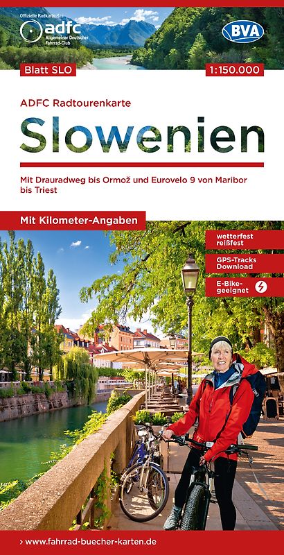 BVA ADFC Radtourenkarte Slowenien 1:150.000