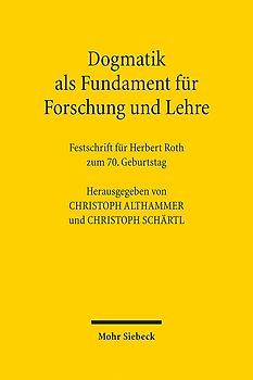Dogmatik als Fundament für Forschung und Lehre