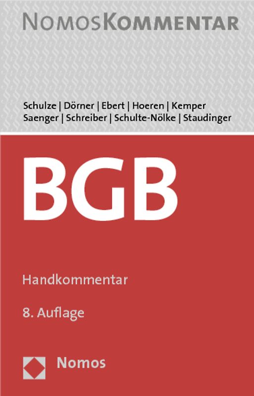 Bürgerliches Gesetzbuch