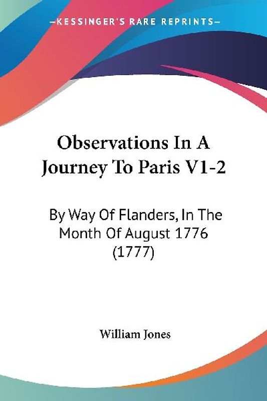 Observations In A Journey To Paris V1-2